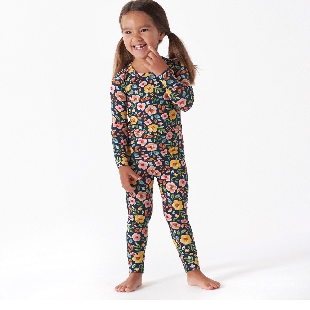 Cat & Jack Floral Kids Pajamas - Multicolor
